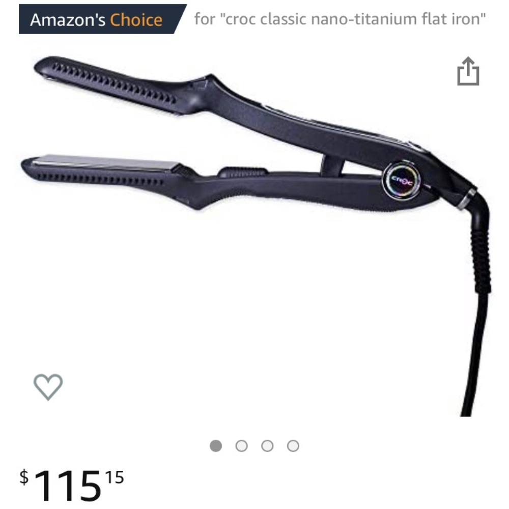 CROC Classic Nano-Titanium Flat Iron Straightener